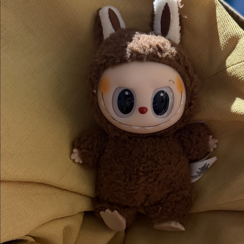 Cozy Brown Bunny Plush Toy for Small Pets